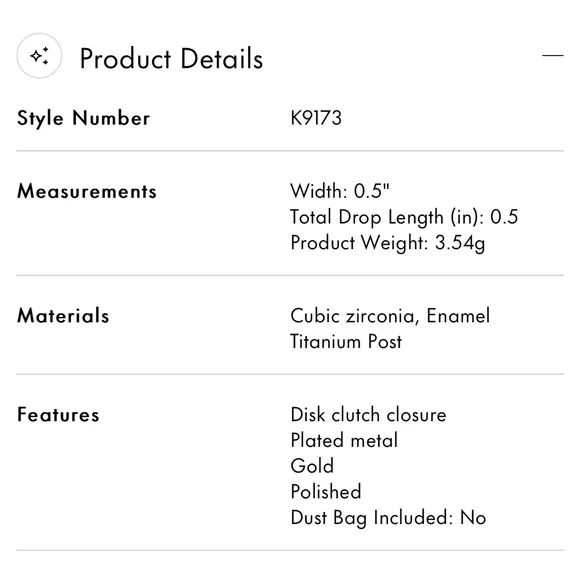 KATE SPADE ♠️ Disney Collection New York Minnie Studs & Necklace set, NEW - Picture 4 of 9